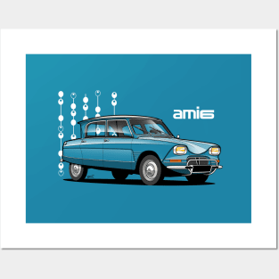 Ami 6 transparent illustration Posters and Art